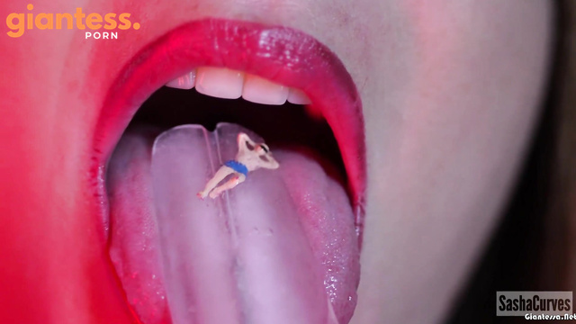Sasha Curves - Giantess Indulgence: Licking Ice Cream and Seeking a Tiny Man