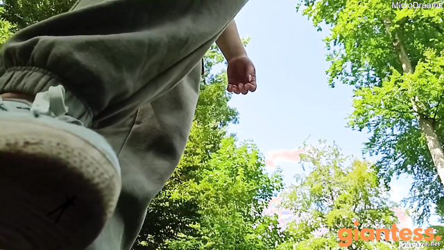 MicroDreams Studio - Outdoors With Giantess Sarah: Tinies Flattened by Sneakers Part 1