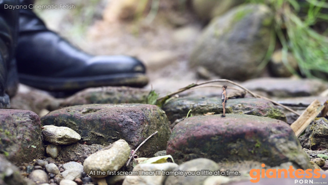 Dayana Cinematic Fetish - Giantess Hunting on Tiny Naked People In The Forest