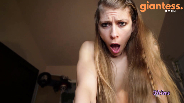 The3kins - Giantess Rides On Cock And Gets Creampie: Tasty Delicious Part 2
