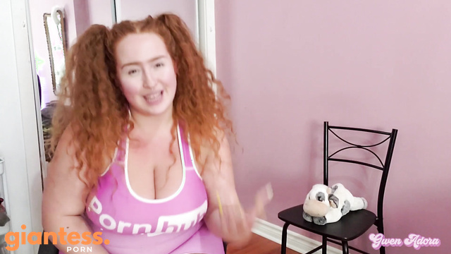 Gwen Adora - At Her Mercy: Tiny Man Squished by Giantess in Yoga Shorts