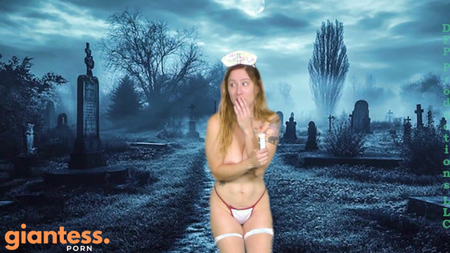 Dfp Productions - The Night Walk Horror: Busty & Sexy Nurse On Cemetery