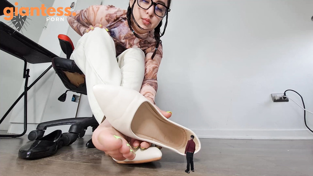 Fetish Machine Femme - Shrunken Assistant Punished: Caught Sneaking a Shoe Sniff