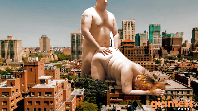 GiantGhost - Redhead Giantess Lucy: Doggy Style Sex Session In The Town