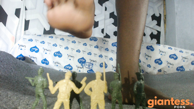 Shrunken Soldiers At The Feet Of This Mature Angry Creamy Ebony Goddess