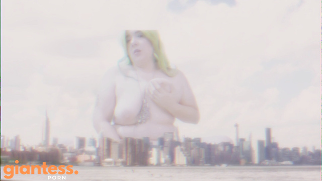 GiantGhost - Fat, Giant Alien Lucy Unknown To Anyone is Masturbating Her Vagina