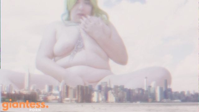 GiantGhost - Fat, Giant Alien Lucy Unknown To Anyone is Masturbating Her Vagina