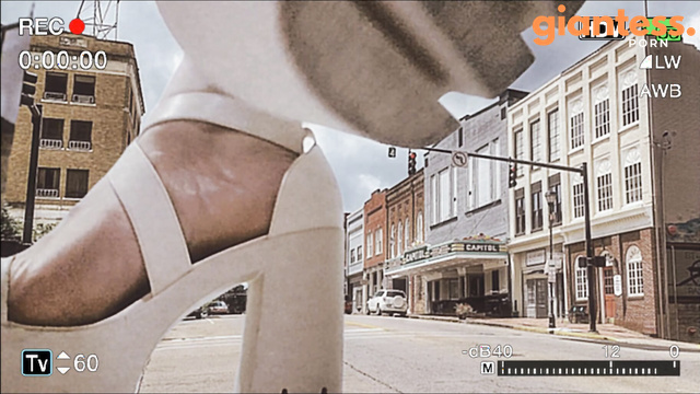 GiantGhost - Her New Dirty Feet In Magic Shoes Stomping The City By Giantess Lucy