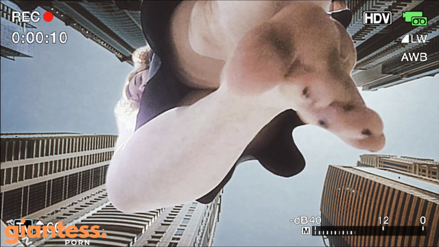 GiantGhost - Her New Dirty Feet In Magic Shoes Stomping The City By Giantess Lucy