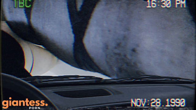 GiantGhost - Domina In Black Lingerie Want Eat You In Car: Giantess Lucy Exploration