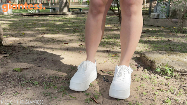 Rise of the Giantess - Gabriella Squashes Tiny People: White Tender Giantess Stomping On