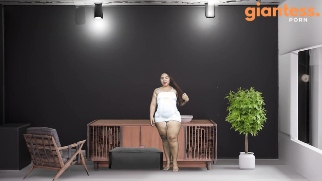 Giantess Latinas - Solo Riding With Candy: Creampie Make Giantess Growth