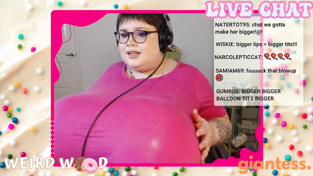 Woods Kink Cafe - Greedy BBW Camgirl Gets Breast Inflated After Any Tips