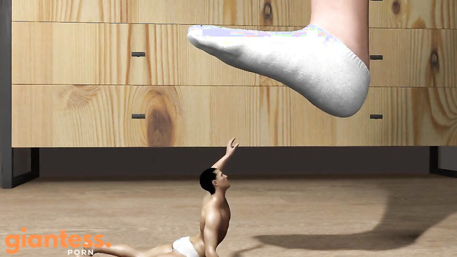 Studio 57429 - Stepped On Mini Boyfriend By Domina Giantess in Black Boots & Socks