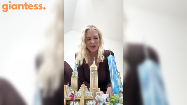 Laughing Goddess Giantess Penny Gets Hungry in NYC: Run Away From Her
