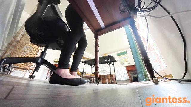 Giantess Lady Soles - Huge Office Lady Unaware Crushing Bugs With Her Powerful Toes