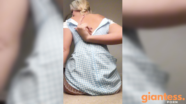 Sexy Blondie Giantess Penny On Halloween: Special Giant Creepy Doll Finds Tiny Prey