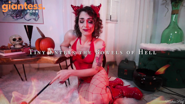 Mistress Pomf - Swallowed By Horny Satan: Giantess Dirty Fetish Fantasy