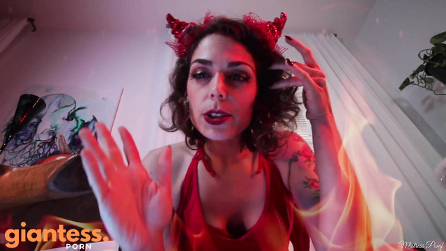 Mistress Pomf - Swallowed By Horny Satan: Giantess Dirty Fetish Fantasy