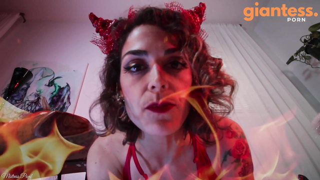 Mistress Pomf - Swallowed By Horny Satan: Giantess Dirty Fetish Fantasy