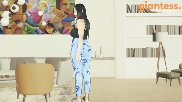 Giantess Latinas - Enormous Growth Potion In Kira Small House: Huge Boobs Reveal