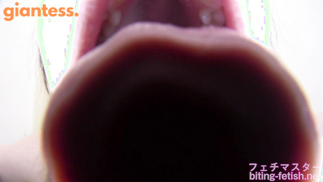 Japanese Asian Biting Mouth Fetish - Cute Giantess Michi Kitamura Catgirl Makes Dwarf Ejaculate