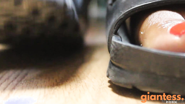 MicroMania - Big Birkenstocks On The Fresh Pedicure Of The Giantess Goddess