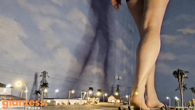 Strength GTS Dioramas - Huge Feet Above The Streets: A Giantess Girl Crushes The City