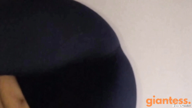 Slow Motion Unaware Walk: A Busty Giantess In A Bikini Doesn't See You