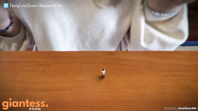 Giantess EditZ - Macrophilia With Goddess Footy Queen: Worship Her Soles By Boyfriend Part 1