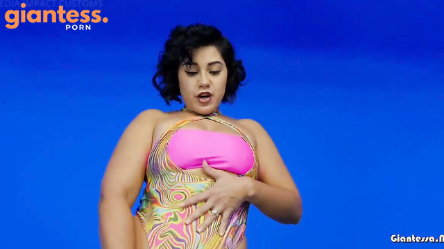 Media Impact Customs - Mega Giantess Sahrye Workout Her Big Booty By Crushing City