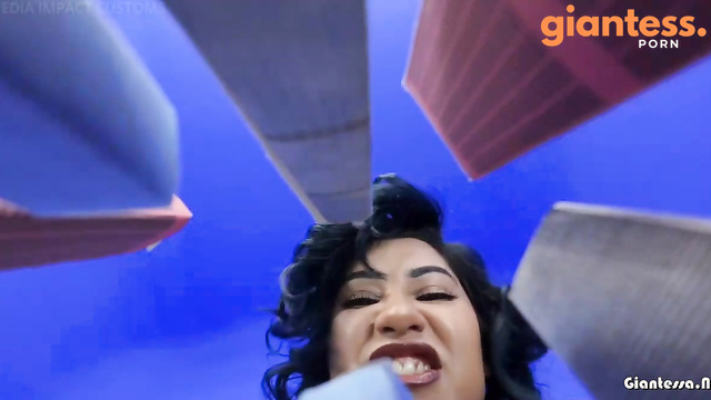 Media Impact Customs - Mega Giantess Sahrye Workout Her Big Booty By Crushing City