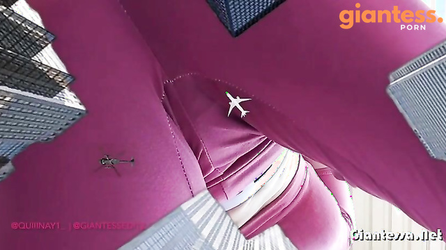 Giantess EditZ - Quinn In Pink Suit And City Beneath Her Brutal Soles