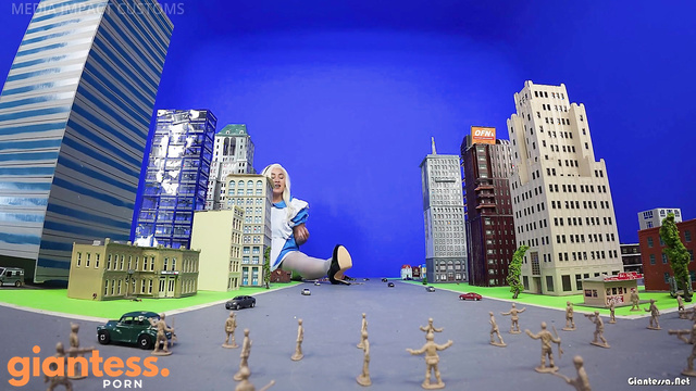 Media Impact Customs - Pawg Alice In Pleasureland: Sahrye Cosplay Giantess Smashing City