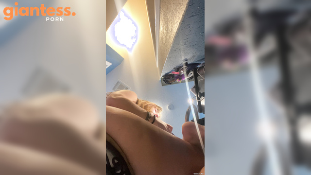 Larger Than Life - Unaware Giantess Maddi Looks Like Perfection During Her Makeup Routine