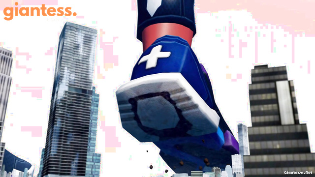 Poisoned Palkia - Barefoot Giga Neon Giantess Tramples The Tiny City And Keeps Growing