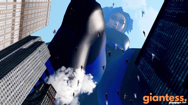 Poisoned Palkia - Barefoot Giga Neon Giantess Tramples The Tiny City And Keeps Growing
