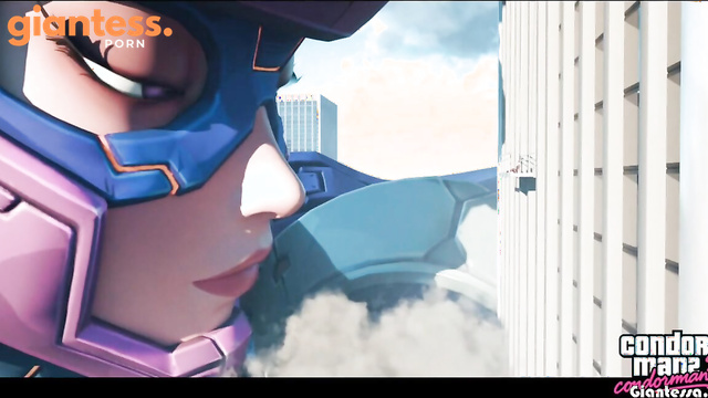Condorman2 - Superheroine Giantess Galacta Smashing And Eating All Those Whom She Sees