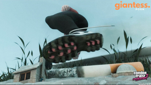 Size Does Not Matter As Little People Cannot Escape From Huge Giantess Sneakers