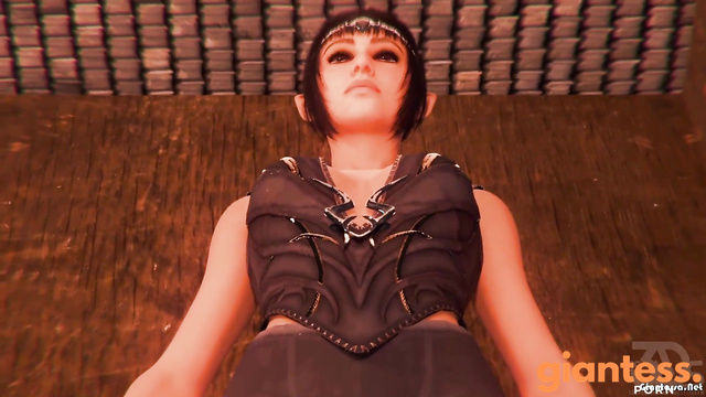 JS3DS - Gigantic Goddess Plays A Rumbling Game With Her Huge Feet In The Bathroom Part 2