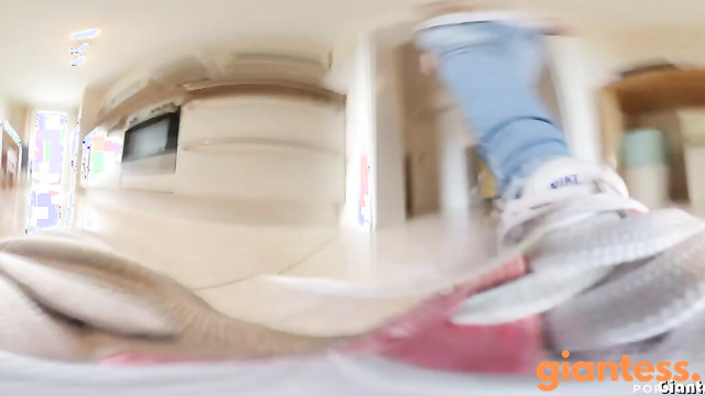 Winzlings Shrinking Clips - Being Stuck To Emmi's Sneakers And Panties: In Her Clothes Everywhere