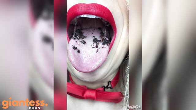 Giantessa789 - Big Plans For You In Giantess Mouth: Worship Of Red Lips While She Traps You
