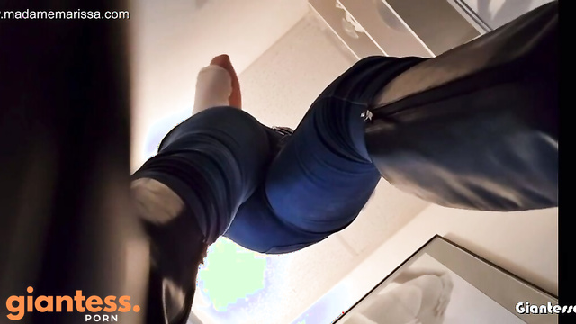 Madame Marissa - Oblivious Giantess Is Squished Under Her Heavy Boot Sole