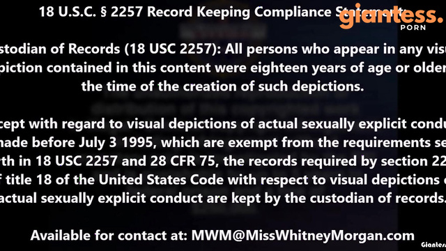 Miss Whitney Morgan - Scarlett Venom Shrinks Whitney Bad Boyfriend Into A Little Man Part 1