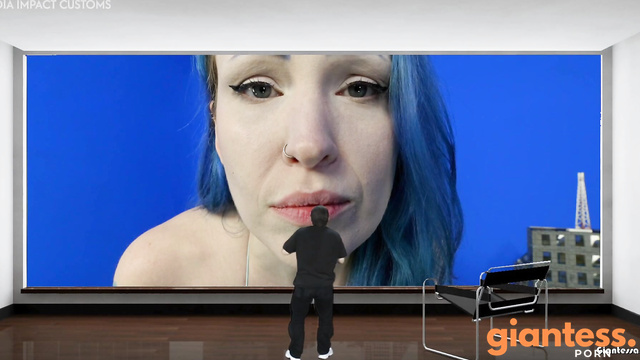 Media Impact Customs - Bigger Is Better: Massive Blue Haired Giantess Exploring The City Part 1