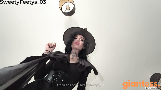 Sweetyfeetys - Bewitched And Shrunk: Giantess POV Crushing Her Little Victim