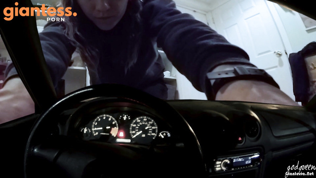 Godqueen - Jennifer Rose In Black Socks: Tiny Driver Faced With Her Wrath