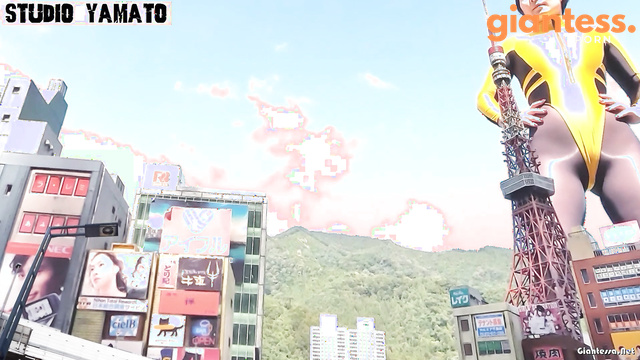 Studio Yamato - The Final View: Little Citizens And Giantess In Yellow Suit
