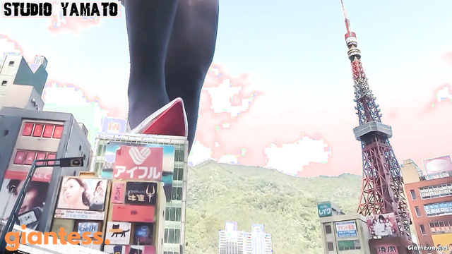 Studio Yamato - The Final View: Little Citizens And Giantess In Yellow Suit