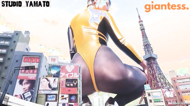 Studio Yamato - The Final View: Little Citizens And Giantess In Yellow Suit